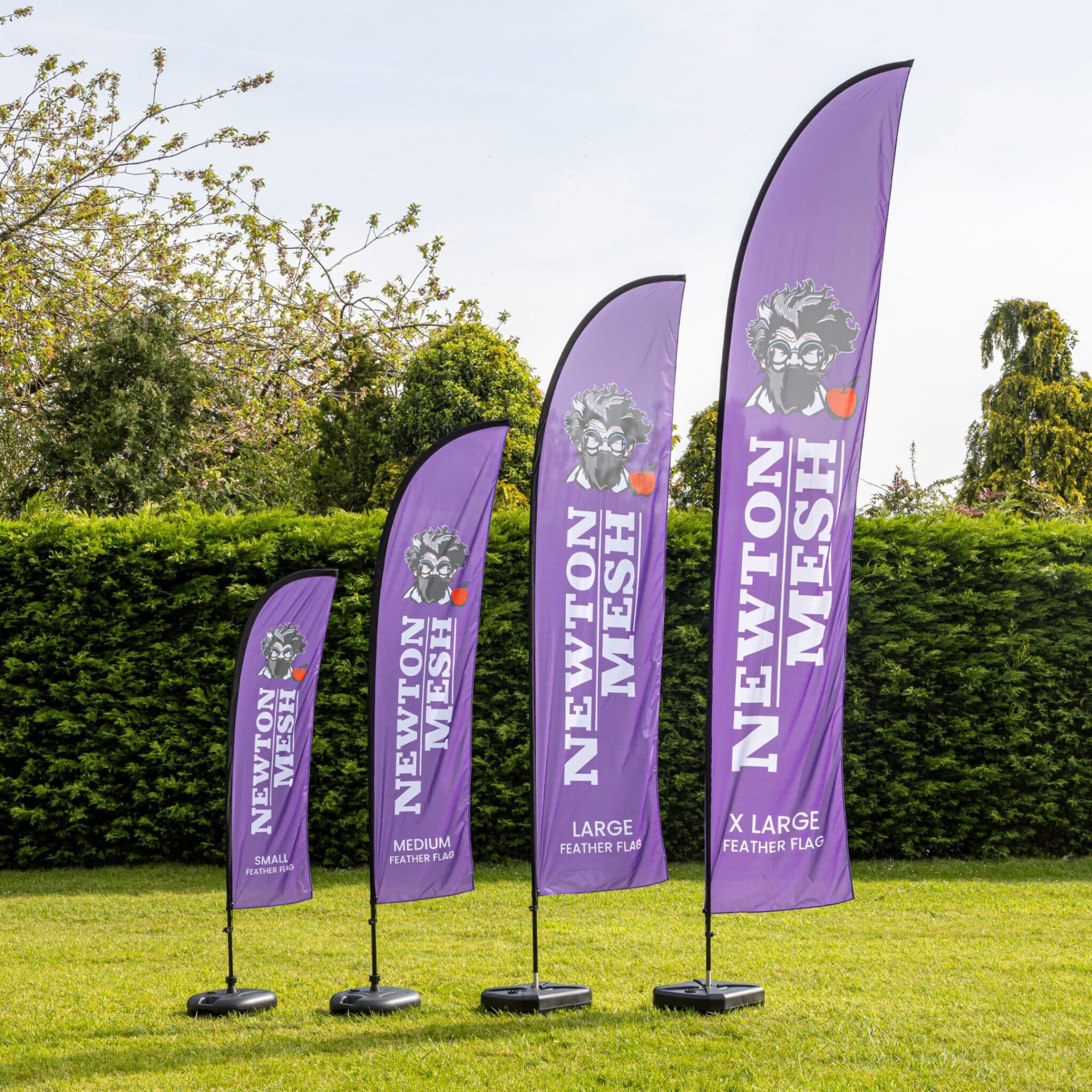 Feather Flags Newton Mesh