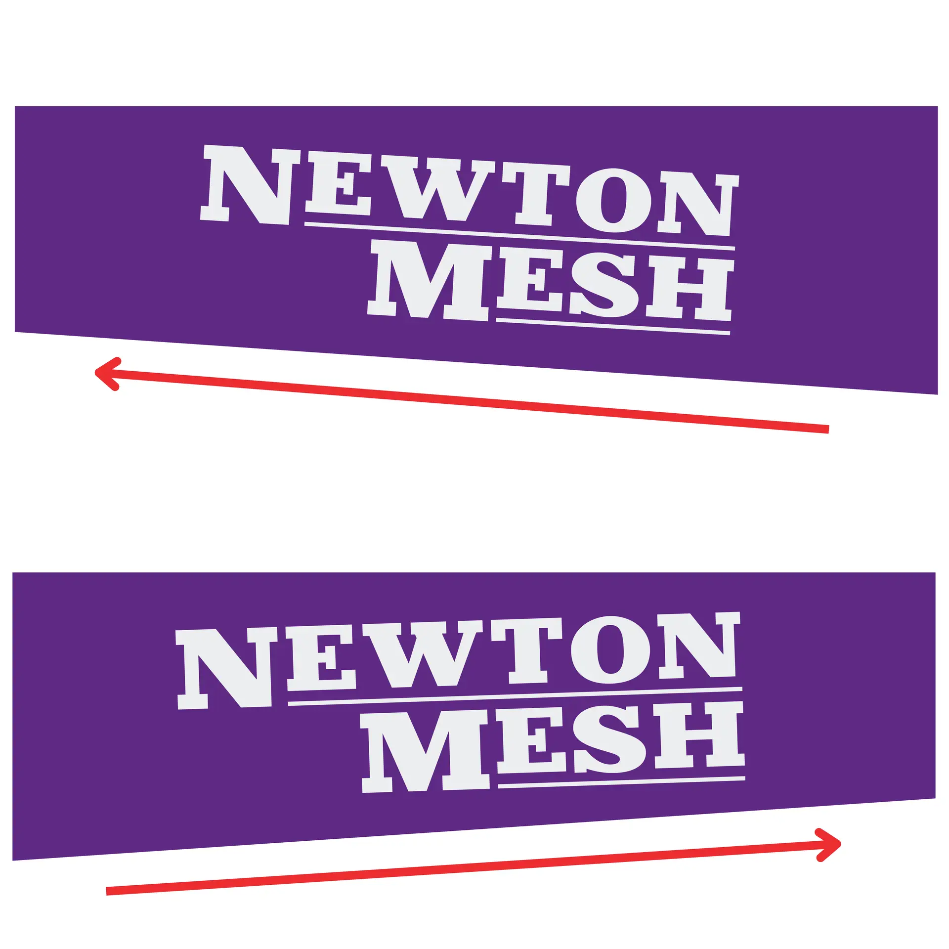 Pair - Straight Top Sloped Bottom